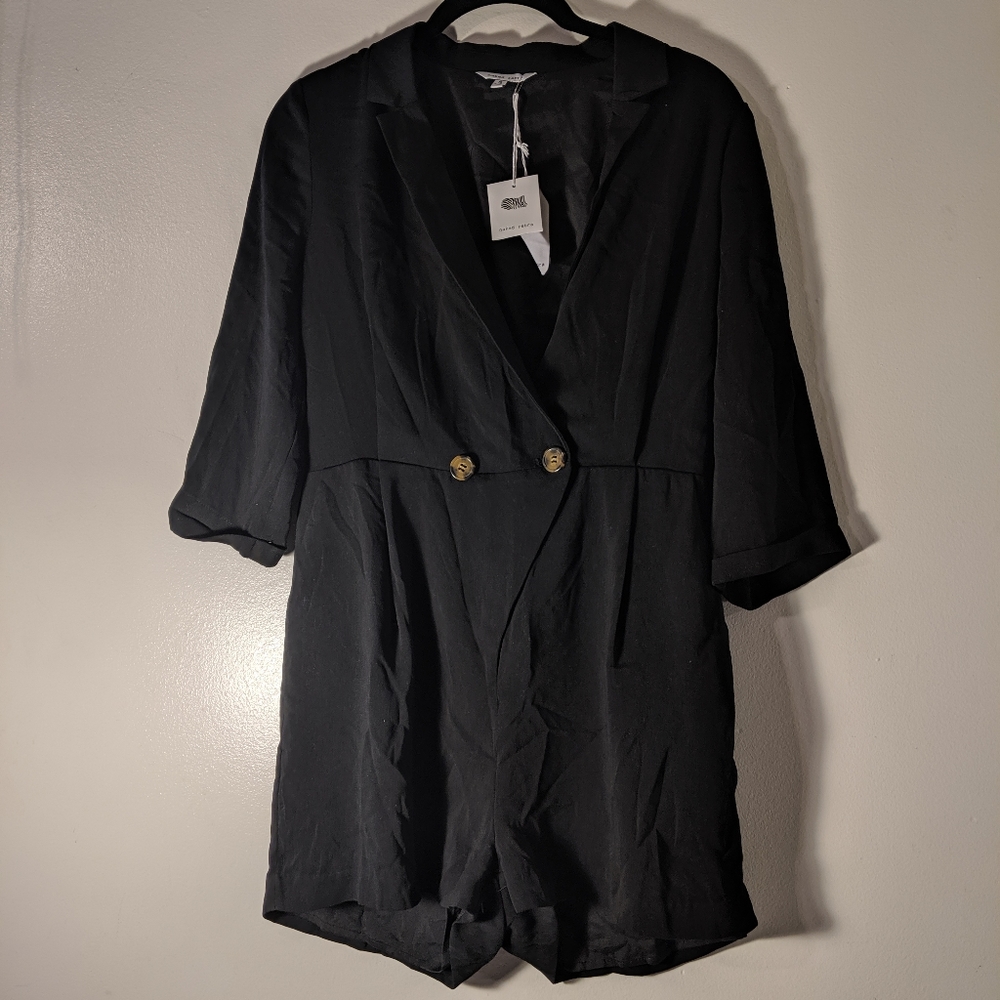 Black elegant jumpsuit romper